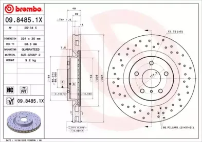 Тормозной диск BREMBO купить