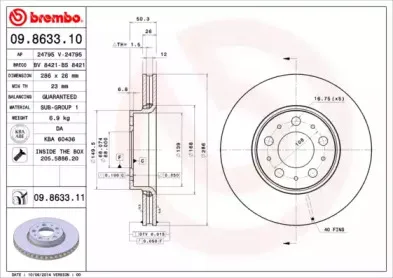 Тормозной диск BREMBO купить