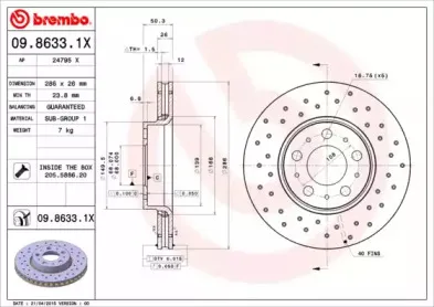 Тормозной диск BREMBO купить