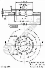 Тормозной диск BREMBO купить