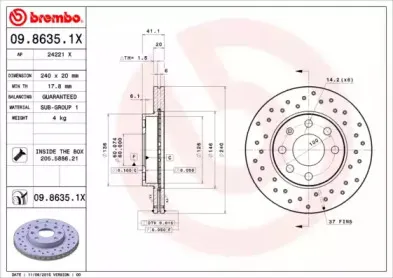 Тормозной диск BREMBO купить