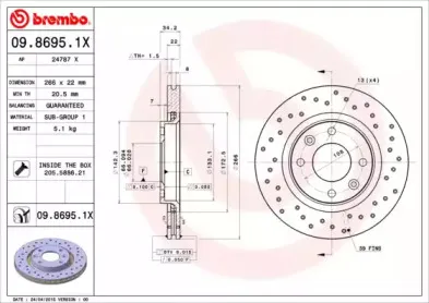 Тормозной диск BREMBO купить