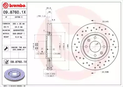 Тормозной диск BREMBO купить