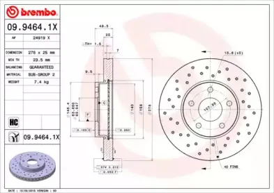 Тормозной диск BREMBO купить