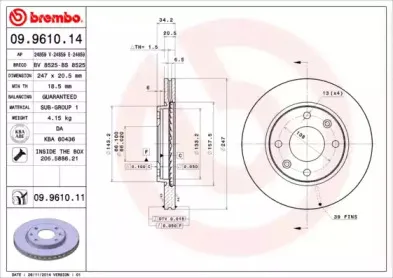 Тормозной диск BREMBO купить