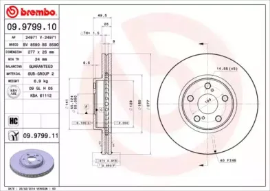 Тормозной диск BREMBO купить