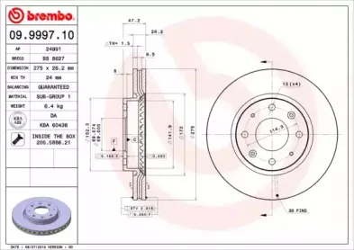 Диск гальмівний BREMBO купить