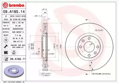 Тормозной диск BREMBO купить