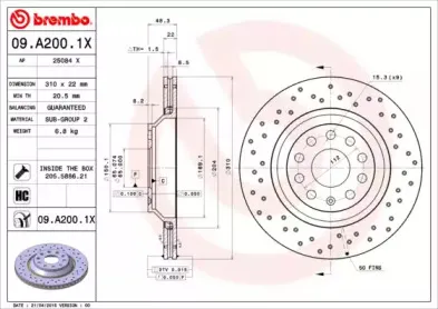 Тормозной диск BREMBO купить