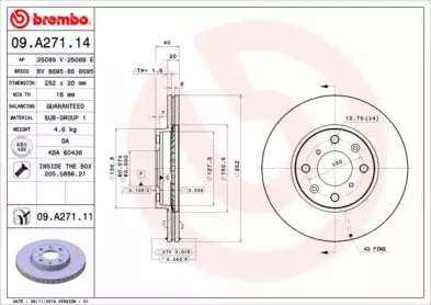 Тормозной диск BREMBO купить