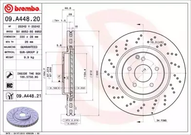Тормозной диск BREMBO купить