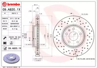 Тормозной диск BREMBO купить