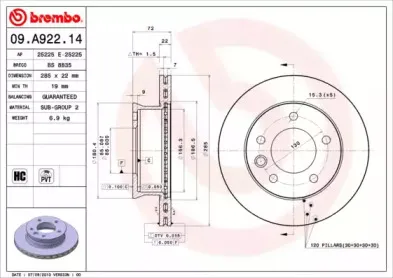 Тормозной диск BREMBO купить