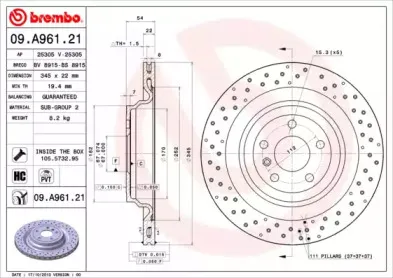 Тормозной диск BREMBO купить