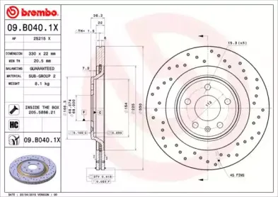Тормозной диск BREMBO купить