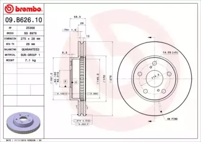 Тормозной диск BREMBO купить