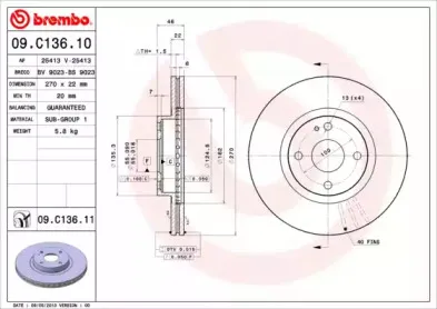 Тормозной диск BREMBO купить