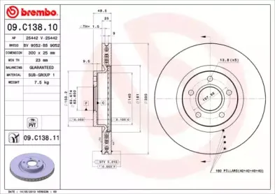 Тормозной диск BREMBO купить