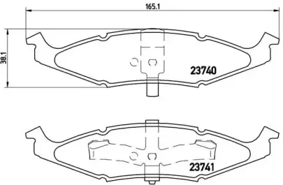 Комплект тормозных колодок, дисковый тормоз BREMBO купить