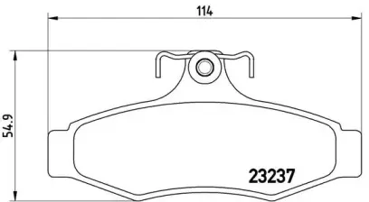Комплект тормозных колодок, дисковый тормоз BREMBO купить