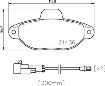 Комплект тормозных колодок, дисковый тормоз BREMBO купить