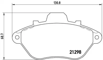 Комплект тормозных колодок, дисковый тормоз BREMBO купить