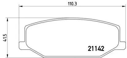Комплект тормозных колодок, дисковый тормоз BREMBO купить