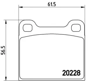 Комплект тормозных колодок, дисковый тормоз BREMBO купить