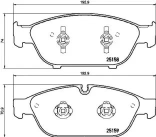 Колодки гальмівні дискові BREMBO купить