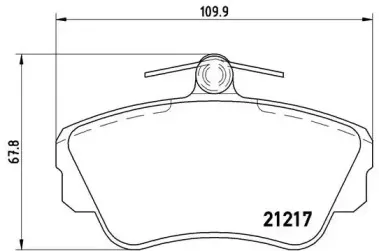 Комплект тормозных колодок, дисковый тормоз BREMBO купить