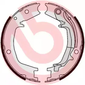 Комплект тормозных колодок, стояночная тормозная система BREMBO купить