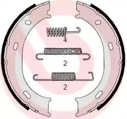 Комплект тормозных колодок, стояночная тормозная система BREMBO купить