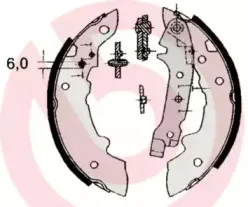 Комплект тормозных колодок BREMBO купить