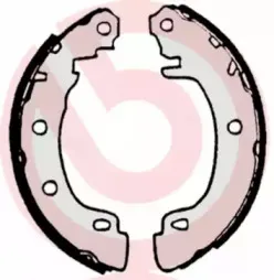 Колодки гальмівні барабанні (комплект 4 шт) BREMBO купить