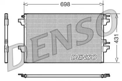 Конденсатор, кондиционер DENSO купить