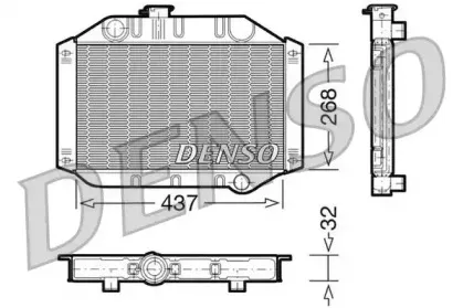 Радиатор, охлаждение двигателя DENSO купить