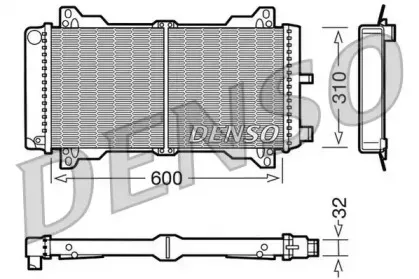 Радиатор, охлаждение двигателя DENSO купить