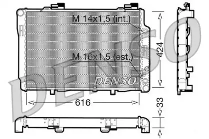 Радиатор, охлаждение двигателя DENSO купить