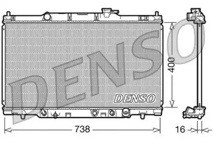 Радиатор, охлаждение двигателя DENSO купить