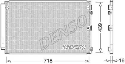 Конденсатор, кондиционер DENSO купить