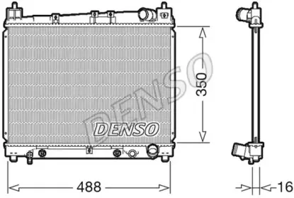 Радиатор, охлаждение двигателя DENSO купить