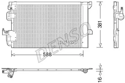 Конденсатор, кондиционер DENSO купить