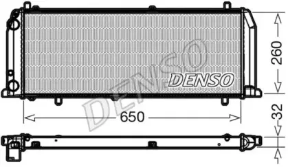 Радиатор, охлаждение двигателя DENSO купить