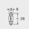 6428-UNV OSRAM ЛАМПА 12V 3W SV7-8 FS STANDARD OSRAM купить