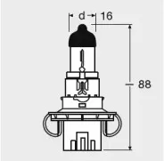 9008-FS OSRAM ЛАМПА H13 60/55W 12V P26,4T 10X1OSI STANDARD OSRAM купить