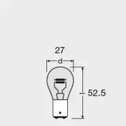 Лампа накаливания, фонарь сигнала тормоза/задний габаритный OSRAM купить
