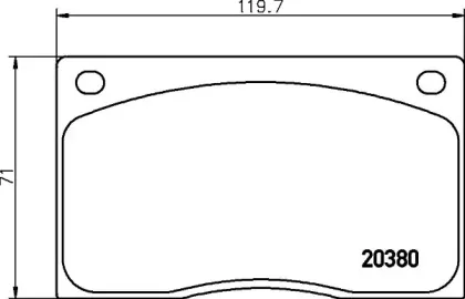 Комплект тормозных колодок, дисковый тормоз MINTEX купить
