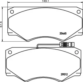 Комплект тормозных колодок, дисковый тормоз MINTEX купить