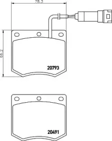 Комплект тормозных колодок, дисковый тормоз MINTEX купить