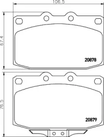 Комплект тормозных колодок, дисковый тормоз MINTEX купить